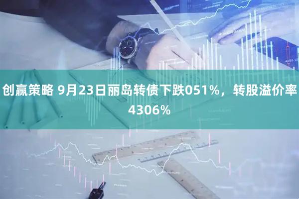 创赢策略 9月23日丽岛转债下跌051%，转股溢价率4306%